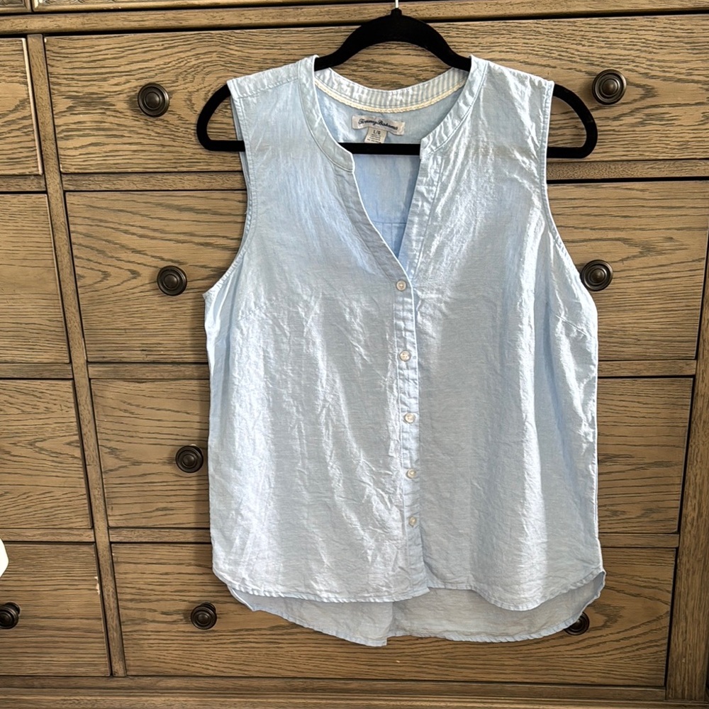 Light Blue Sleeveless Top
